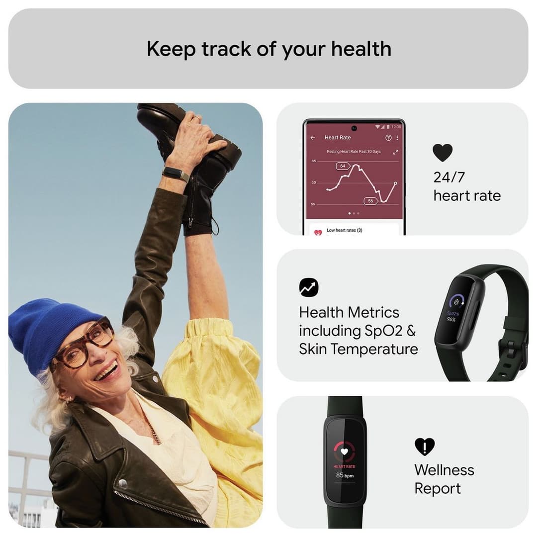 Fitbit Inspire 3 Activity Tracker Black - Image 7