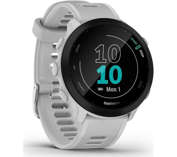 Garmin Forerunner 55 GPS Smartwatch Whitestone - Image 1