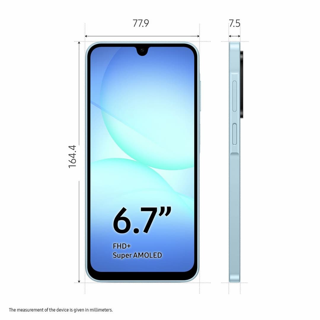 Samsung Galaxy A17 128GB Light Blue - Image 3