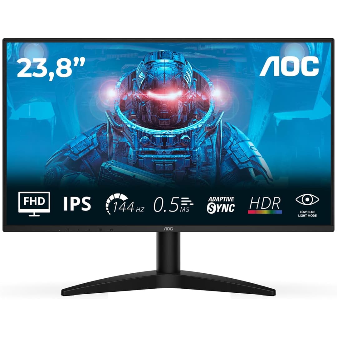 AOC 24B36X 24" IPS Full HD 144Hz 0.5ms Adaptive Sync Gaming Monitor - Image 1