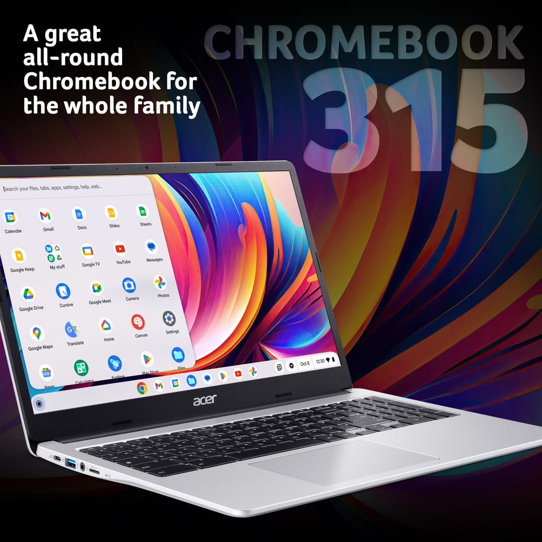 Acer Chromebook Intel Celeron N4500 8GB RAM 128GB eMMC 15.6" Chrome OS Laptop - Image 6