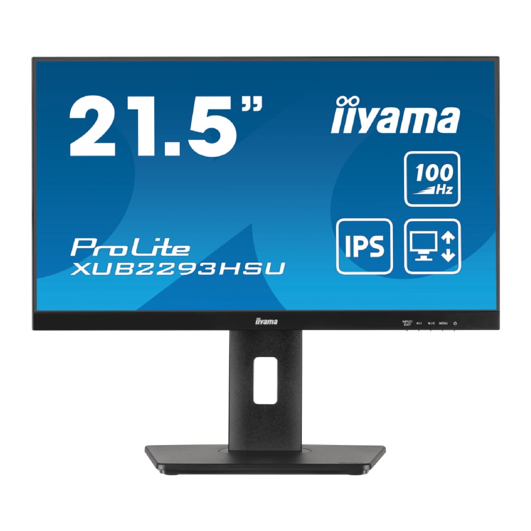 iiyama ProLite XUB2293HSU 21.5" IPS Full HD 100Hz Height Adjustable Monitor with Speakers - Image 1