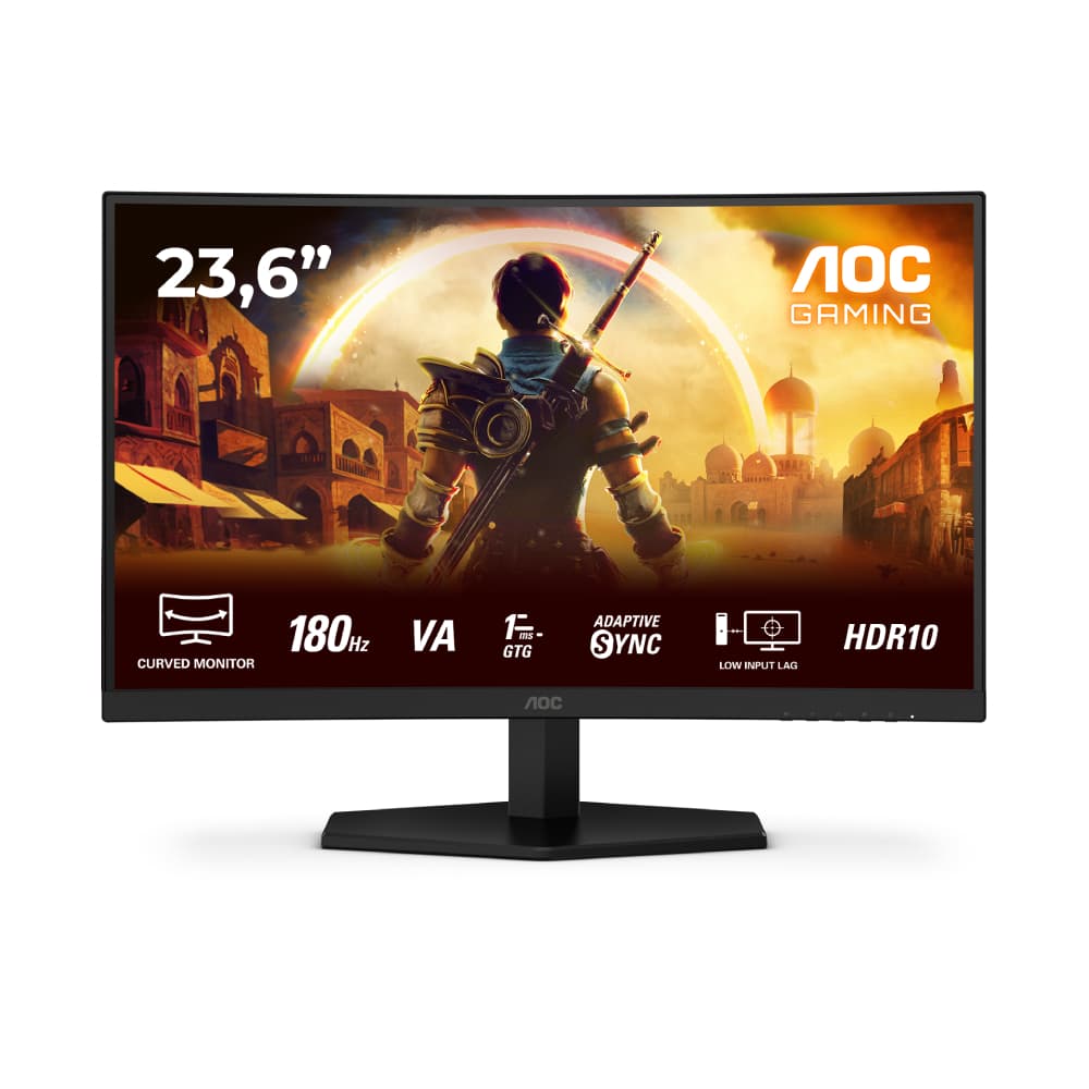 AOC C24G42E 24" Curved Full HD 180Hz 0.5ms Gaming Monitor with Speakers