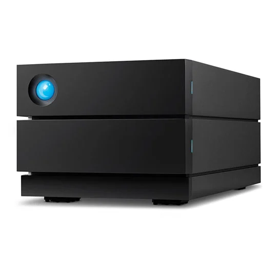 LaCie 2big RAID 8TB External Desktop Hard Drive USB-C Black