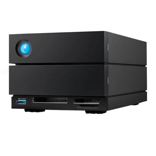 LaCie 2big Dock V2 16TB External RAID Hard Drive Thunderbolt 3 Black