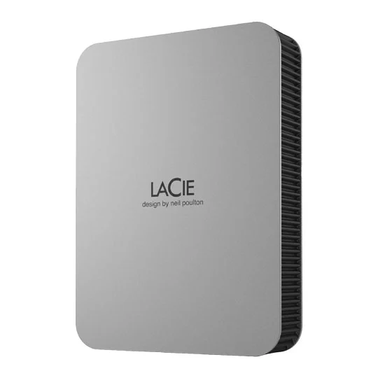 LaCie Mobile Drive 5TB External Portable Hard Drive USB-C Silver - Image 1