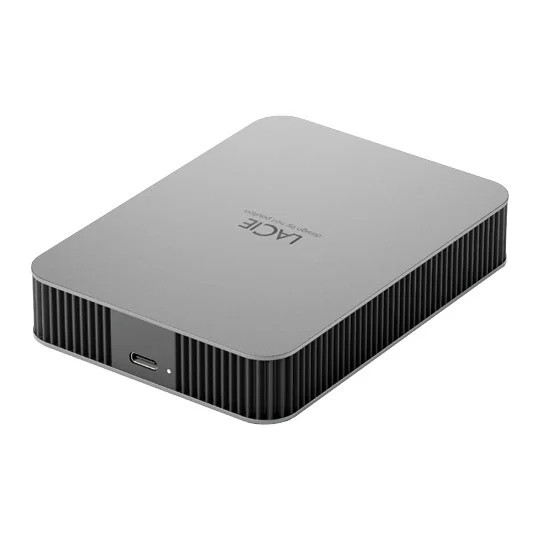 LaCie Mobile Drive 5TB External Portable Hard Drive USB-C Silver - Image 3