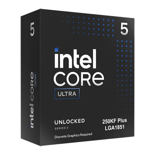 Intel Core Ultra 5 250KF Plus 18-Core Processor, Up to 5.3GHz, 30MB Smart Cache, LGA1851 – BX80768250KF - Image 1
