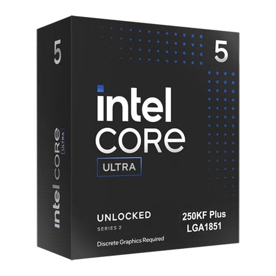 Intel Core Ultra 5 250KF Plus 18-Core Processor, Up to 5.3GHz, 30MB Smart Cache, LGA1851 – BX80768250KF